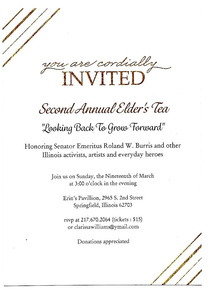 Second Annual Elder's Tea